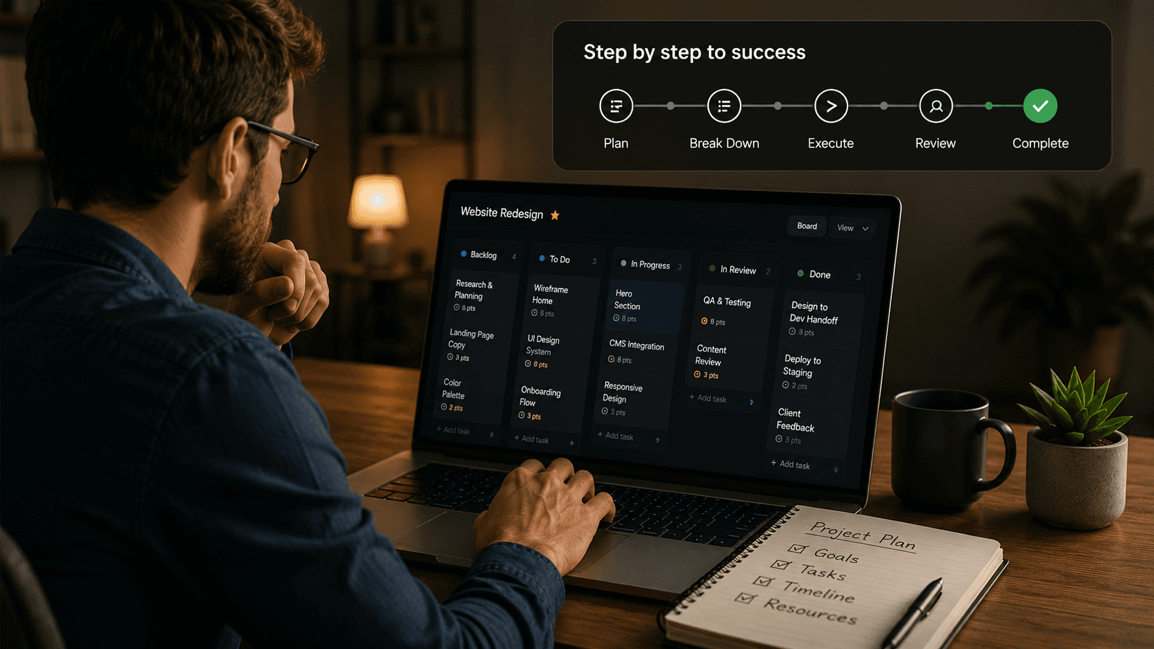 Your workspace, unified. Nothing falls through.